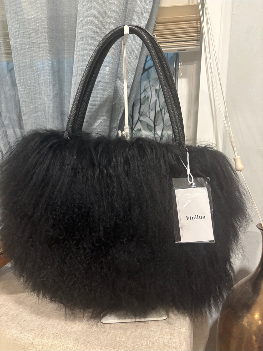 Finiluo Black Tote Bag